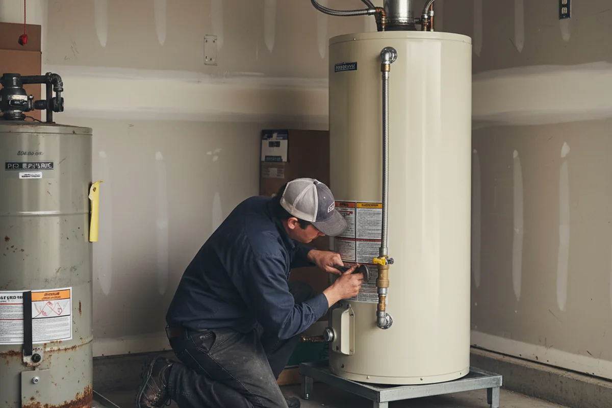 Water heater and shutoff valve replacement in Brawley